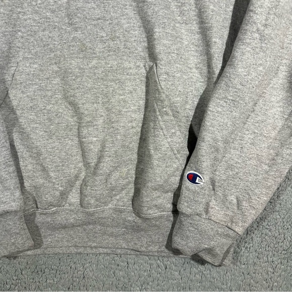 Vintage Y2k Grey Champion Ole Miss Pullover Hoodie Women’s Medium #1246 - Picture 5 of 9